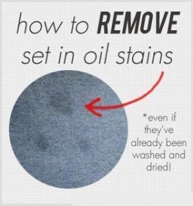 remove oil stains